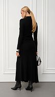 Фото plate-trikotaznoe-cernoe-maksi-7 товару Сукня трикотажна чорна максі0