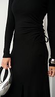Фото plate-trikotaznoe-cernoe-maksi-8 товару Сукня трикотажна чорна максі0