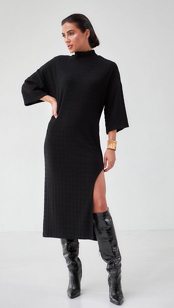 Фото plate-trikotaznoe-s-razrezom-cernoe-02 товару Сукня трикотажна з розрізом чорна0 Фото plate-trikotaznoe-s-razrezom-cernoe-02 товару Сукня трикотажна з розрізом чорна0