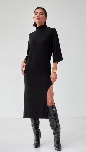 Фото plate-trikotaznoe-s-razrezom-cernoe-03 товару Сукня трикотажна з розрізом чорна0 Фото plate-trikotaznoe-s-razrezom-cernoe-03 товару Сукня трикотажна з розрізом чорна0