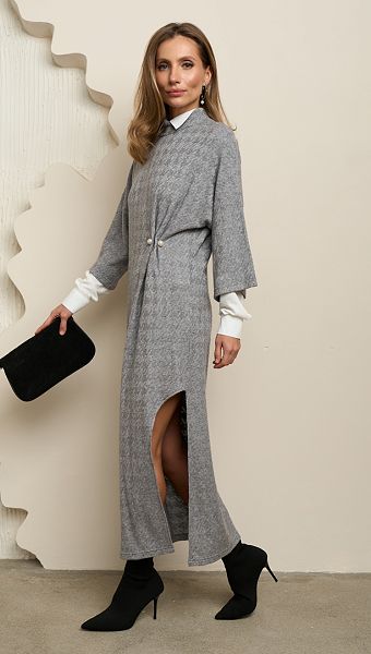 Фото plate-trikotaznoe-s-razrezom-seroe-4 товару Сукня трикотажна з розрізом сіра0 Фото plate-trikotaznoe-s-razrezom-seroe-4 товару Сукня трикотажна з розрізом сіра0