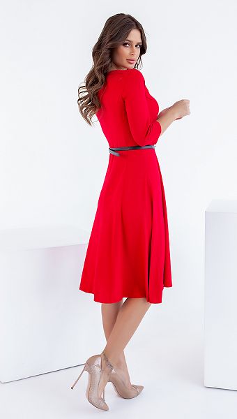 Фото plate-trikotaznoe-s-remnem-krasnoe-02 товару Сукня трикотажна з ременем червона0 Фото plate-trikotaznoe-s-remnem-krasnoe-02 товару Сукня трикотажна з ременем червона0