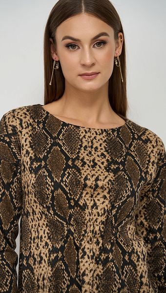 Фото plate-trikotaznoe-v-animalisticeskij-print-02 товару Сукня трикотажна в анімалістичний принт0