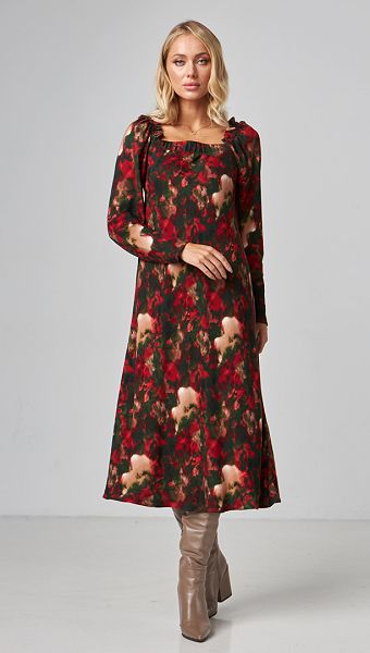 Фото plate-v-cvetocnyj-print-midi-03 товару Сукня в квітковий принт міді0