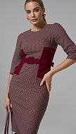 Фото plate-v-gusinuu-lapku-bordo-05 товара Платье в гусиную лапку бордо0