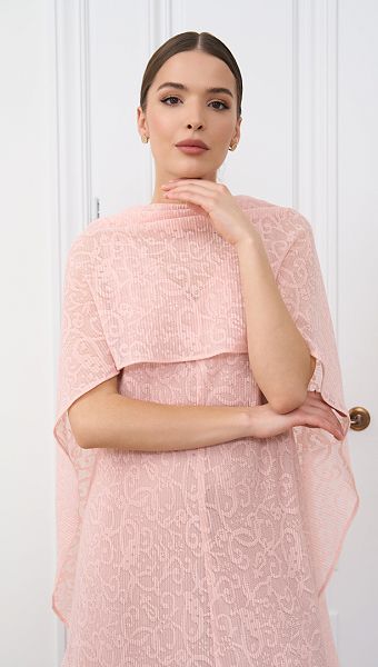 Фото plate-zenskoe-gofre-pudrovoe-02 товара Платье женское гофре пудровое0