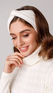 Фото povazka-calma-molocnaa-v-rubcik-01 товару Повязка чалма молочна в рубчик0