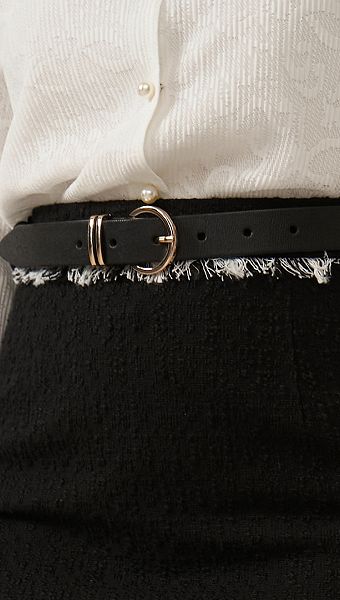 Фото remen-cernyj-krugloe-zoloto-28mm-02 товару Ремінь чорний кругле золото 28мм