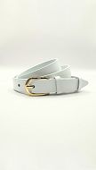 Фото remen-kozanyj-belyj-zoloto-25mm-01 товару Ремінь шкіряний білий золото 25мм