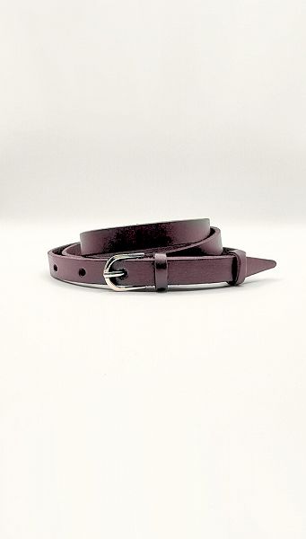 Фото remen-kozanyj-bordovyj-serebro-15mm-01 товару Ремінь шкіряний бордовий срібло 15мм