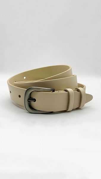 Фото remen-kozanyj-molocnyj-30mm-01 товару Ремінь шкіряний молочний 30мм