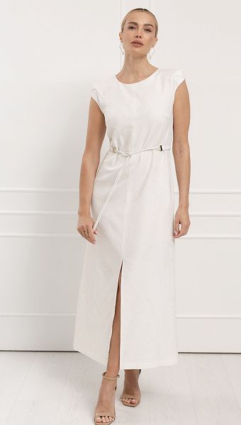 Фото remen-petla-s-snurom-belyj-20mm-01 товару Ремінь-петля з шнуром білий 20мм