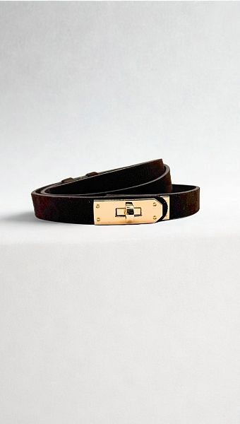 Фото remen-zenskij-s-zamkom-prazkoj-zamsevyj-20-mm-koricnevyj-02 товару Ремінь жіночий з замком пряжкою замшевий 20 мм коричневий