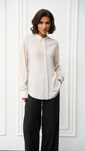 Фото rubaska-zenskaa-bazovaa-seraa-04 товару Сорочка жіноча базова сіра0