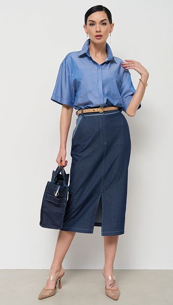 Фото rubaska-zenskaa-dzinsovaa-01 товара Рубашка женская джинсовая0