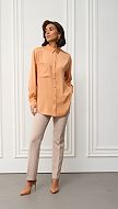 Фото rubaska-zenskaa-oversajz-abrikosovaa-2 товара Рубашка женская оверсайз абрикосовая0