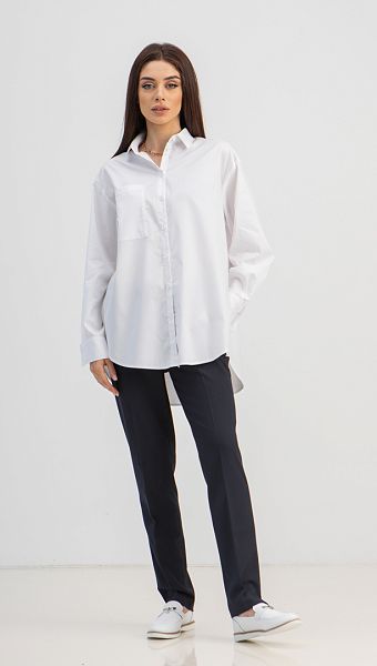 Фото rubaska-zenskaa-oversajz-belaa-01 товара Рубашка женская оверсайз белая0