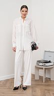 Фото rubaska-zenskaa-s-karmanami-belaa-01 товару Сорочка жіноча з кишенями біла0