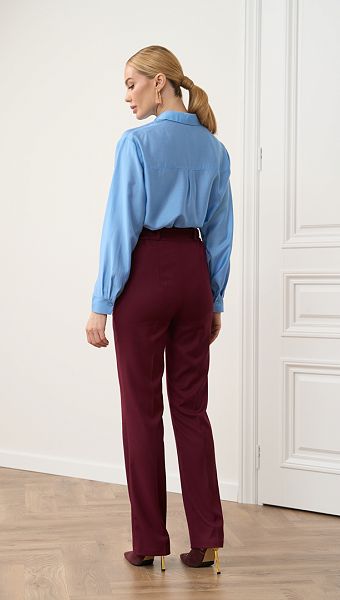 Фото rubaska-zenskaa-s-karmanom-golubaa-07 товару Сорочка жіноча з кишенею блакитна0