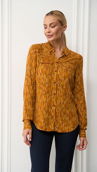 Фото rubaska-zenskaa-v-kontrastnyj-print-4 товара Рубашка женская в контрастный принт0