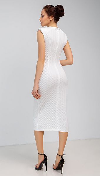 Фото sarafan-iz-fakturnogo-trikotaza-s-razrezom-03 товара Сарафан из фактурного трикотажа с разрезом0