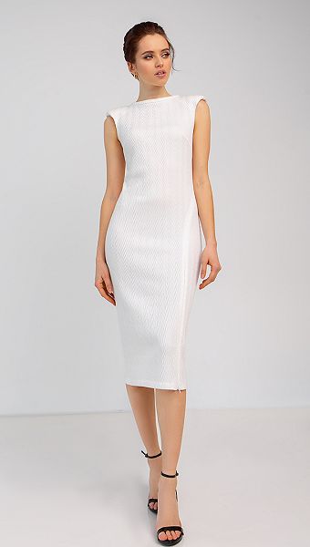 Фото sarafan-iz-fakturnogo-trikotaza-s-razrezom-04 товара Сарафан из фактурного трикотажа с разрезом0