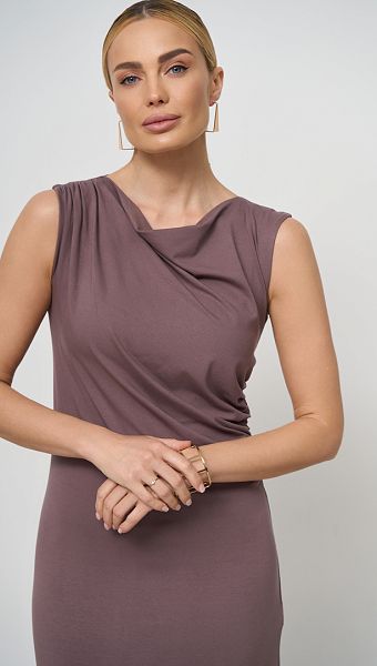 Фото sarafan-letnij-maksi-cveta-kakao-07 товару Сарафан літній максі кольору какао0