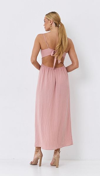 Фото sarafan-letnij-maksi-pudrovyj-5 товару Сарафан літній максі пудровий0