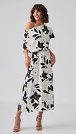Фото sarafan-letnij-maksi-s-drapirovkoj-s-printom-01 товара Сарафан летний макси с драпировкой с принтом0