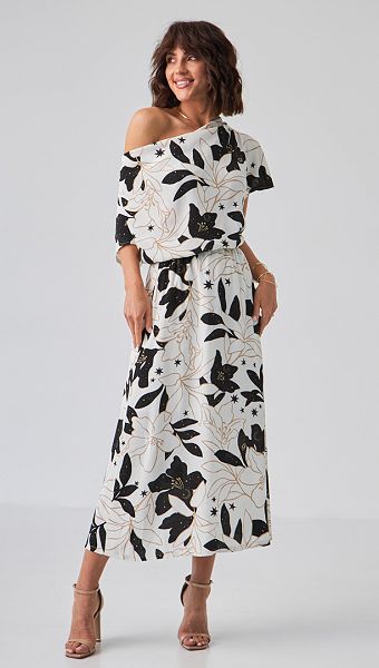 Фото sarafan-letnij-maksi-s-drapirovkoj-s-printom-01 товара Сарафан летний макси с драпировкой с принтом0