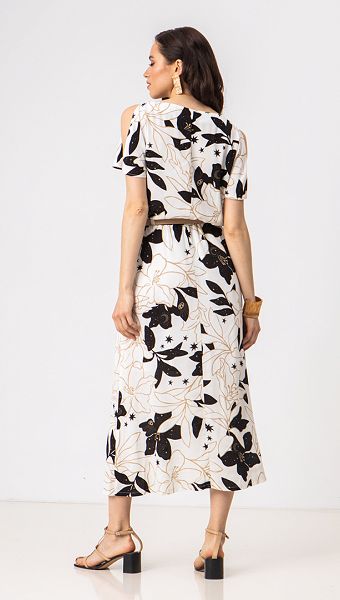 Фото sarafan-letnij-maksi-s-drapirovkoj-s-printom-06 товара Сарафан летний макси с драпировкой с принтом0