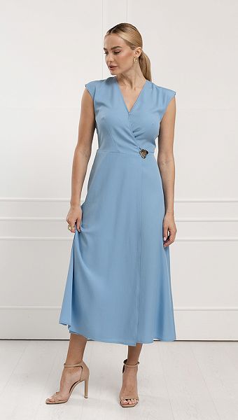 Фото sarafan-letnij-na-zapah-goluboj-04 товару Сарафан літній на запах блакитний0