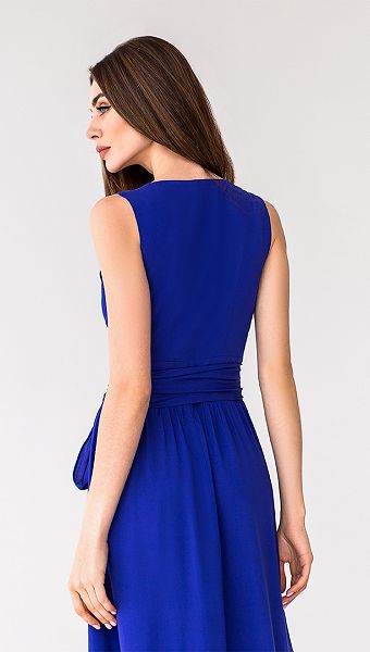 Фото sarafan-letnij-sinij-s-rusej-07 товару Сарафан літній синій з рюшею0