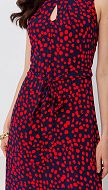 Фото sarafan-letnij-sinij-v-krasnyj-goroh-03 товару Сарафан літній синій в червоний горох0