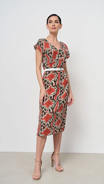 Фото sarafan-litnij-v-zmiinij-print-4 товару Сарафан літній в зміїний принт0