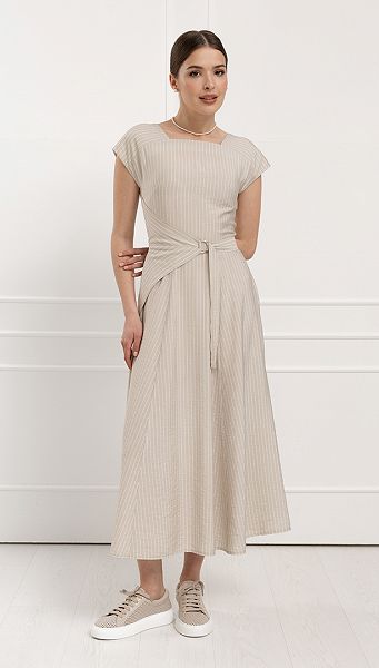 Фото sarafan-midi-letnij-v-polosku-01 товара Сарафан миди летний в полоску