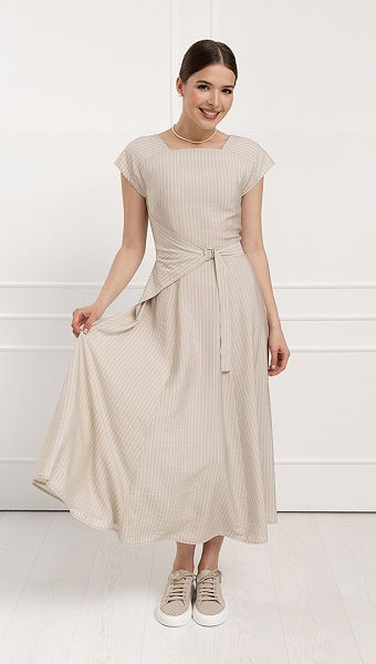 Фото sarafan-midi-letnij-v-polosku-03 товару Сарафан міді літній в смужку0