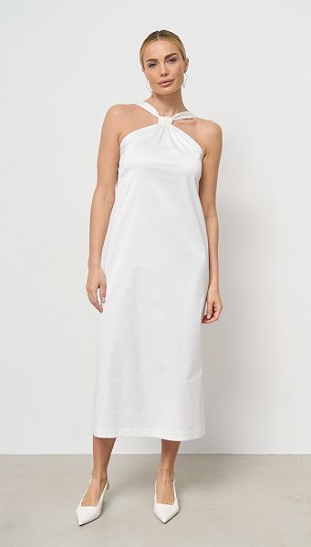 Фото sarafan-midi-na-bretelah-belyj-01 товара Сарафан миди на бретелях белый