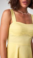 Фото sarafan-na-bretelah-zeltyj-04 товару Сарафан на бретелях жовтий0