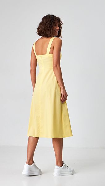 Фото sarafan-na-bretelah-zeltyj-05 товару Сарафан на бретелях жовтий0