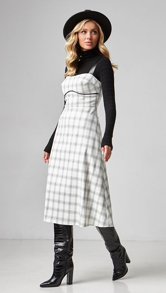 Фото sarafan-v-kletku-midi-02 товару Сарафан в клітинку міді0