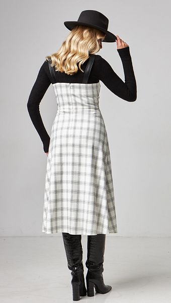 Фото sarafan-v-kletku-midi-04 товару Сарафан в клітинку міді0
