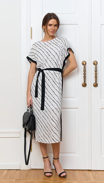 Фото sarafan-zenskij-belyj-v-cernuu-polosku-01 товару Сарафан жіночий білий в чорну смужку Фото sarafan-zenskij-belyj-v-cernuu-polosku-01 товару Сарафан жіночий білий в чорну смужку