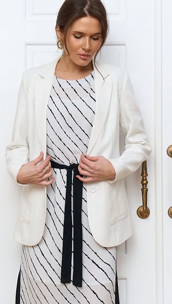 Фото sarafan-zenskij-belyj-v-cernuu-polosku-04 товару Сарафан жіночий білий в чорну смужку0