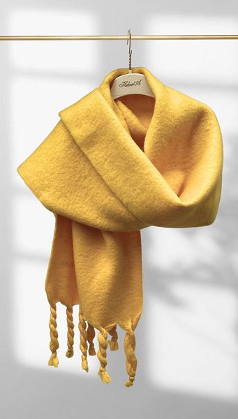 Фото sarf-s-kosami-solnecnyj-01 товара Шарф с косами солнечный