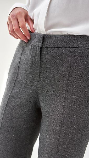 Фото stany-zenskie-cerno---seryj-melanz-04 товару Штани жіночі чорно - сірий меланж0