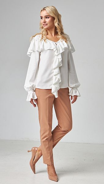 Фото stany-zenskie-klassiceskie-karamelnye-01 товару Штани жіночі класичні карамельні0