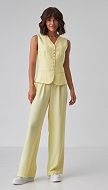 Фото stany-zenskie-pramye-zeltye-01 товару Штани жіночі прямі жовті0