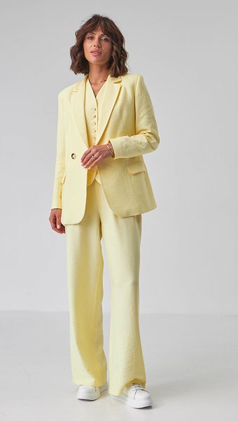 Фото stany-zenskie-pramye-zeltye-02 товару Штани жіночі прямі жовті0