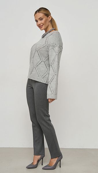 Фото stany-zenskie-zauzennye-serye-022 товара Штаны женские зауженные серые0